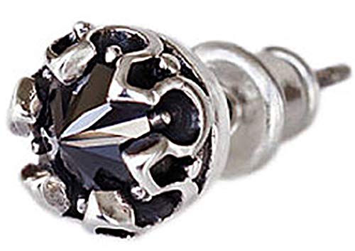 Earrings Silver Earrings Crown Crown Zirconia Hard Pi0419 Sold As 1 Piece Per Ear Pi0419-111 [Brand Name 2PIECES] Men's