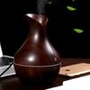 130ml Essential Oil Diffuser Humidifier Aromatherapy Wood Grain Vase Aroma LED