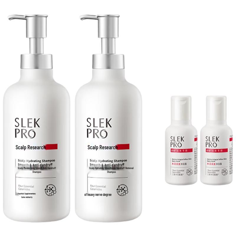 SLEK PRO Hydrating Anti-Dandruff Shampoo Set