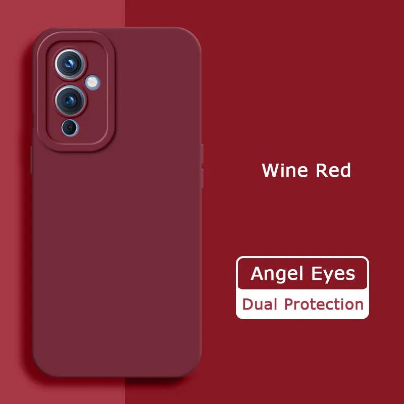 Чехол для телефона из жидкого силикона с ангельскими глазками для OnePlus 9 Pro 9R R RT, мягкий, защитный, противоударный чехол для камеры OnePlus9 9Pro 9RT