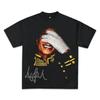 Summer MJ Michael Jackson Printed Tshirt Unisex Unisex Cotton Neutral Oversize ONeck Short Sleeve Fashion Hip Hop Tshirt Fan Gift