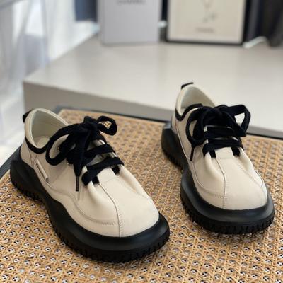 Модная обувь для женщин, черные низкие кроссовки на шнуровке, женская обувь, кроссовки на высокой платформе, спортивные, качественные тенденции 2024 года, хлопок, мода 39