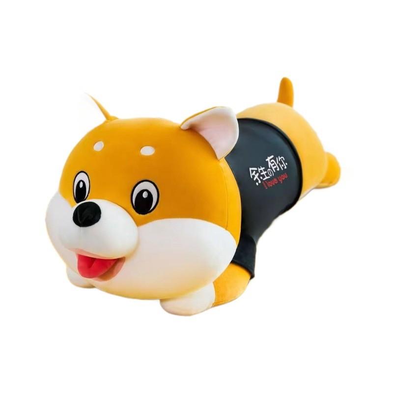 Plush Husky Dog Toy Cartoon Stuffed Animal Doll Bedroom Decoration Kids Gift