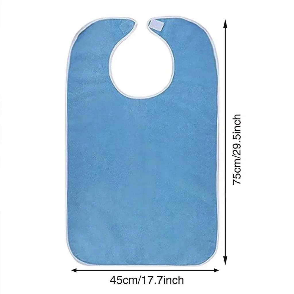 Anti-fouling Bib for Men and Women Adjustable The Elderly Apron for Eating When Sick Adult Specific Neck Care Bib Hospital