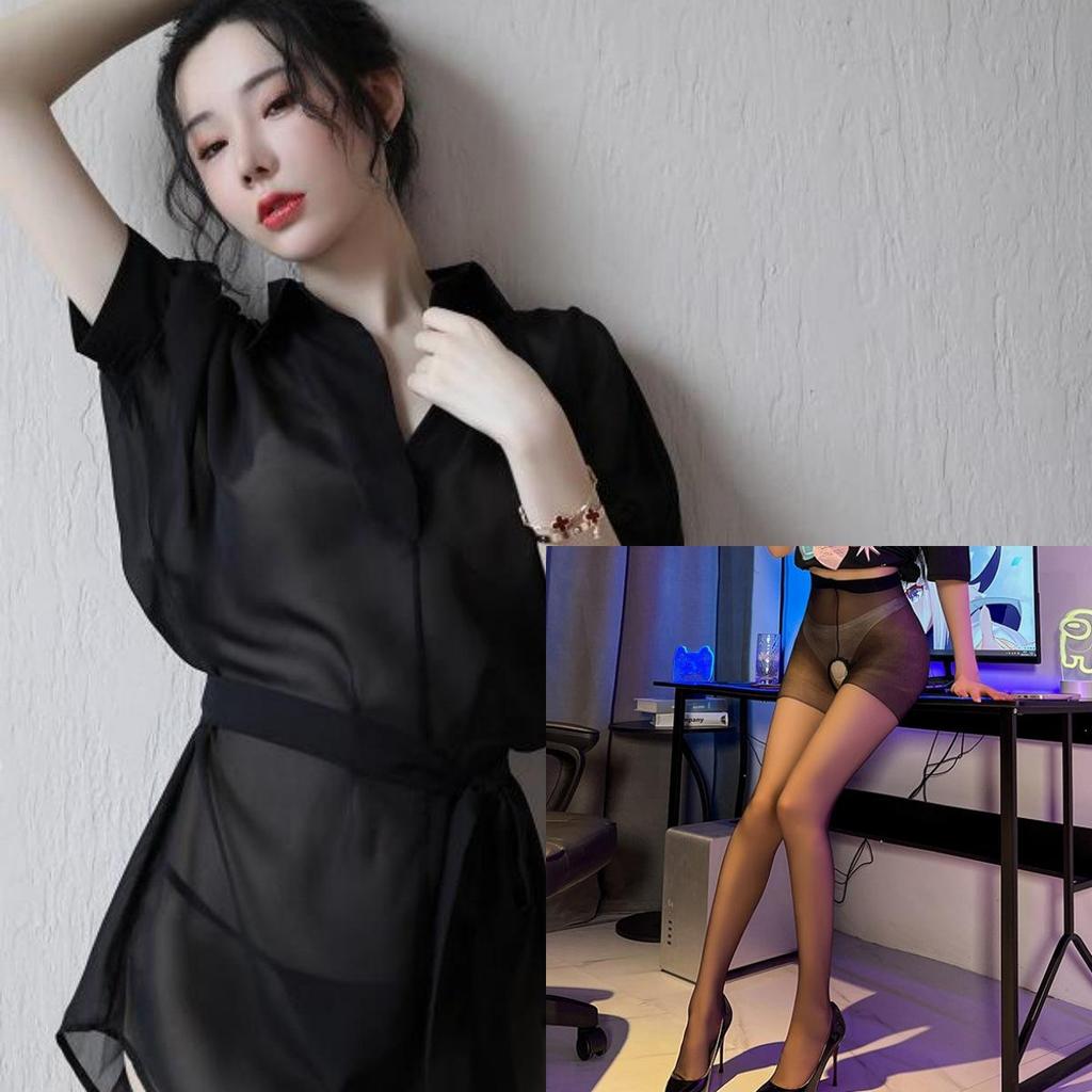 Desire Sheer Lingerie Shirt: Sexy, See-Through Nightgown with Temptation and Easy Removal