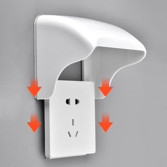 Защитная коробка для настенной розетки, брызгозащищенная, огнестойкая, простая в установке, водонепроницаемая коробка, защитная коробка для настенного выключателя света