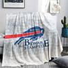 Bills Mafia Printed Flannel Blanket, soft throw for bedroom sofa, washable, fan merchandise, great gift.