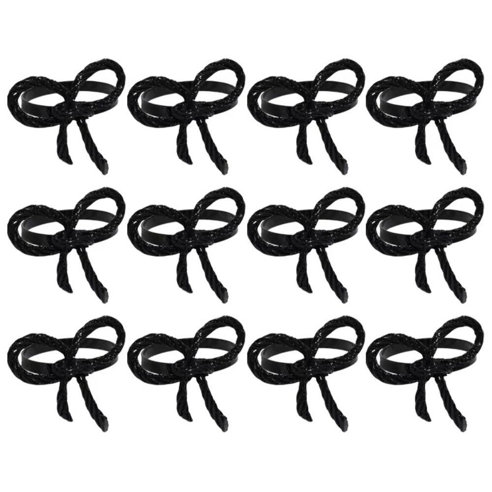 1/6/12pcs Metal Napkin Ring Buckles Gold Dinnig Table Decoration Exquisite Napkin Holder Kitchen