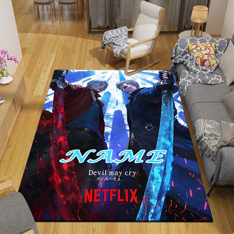 Custom 1Pc Devil May Cry Netflix Series Rug Office Carpet Indoor Outdoor Entrance Doormat Nonslip Soft And Comfortable Living Room D291534