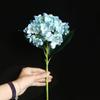 46cm Artificial Hydrangea Fake Silk Flowers Bouquet Bridal Wedding Home Decor