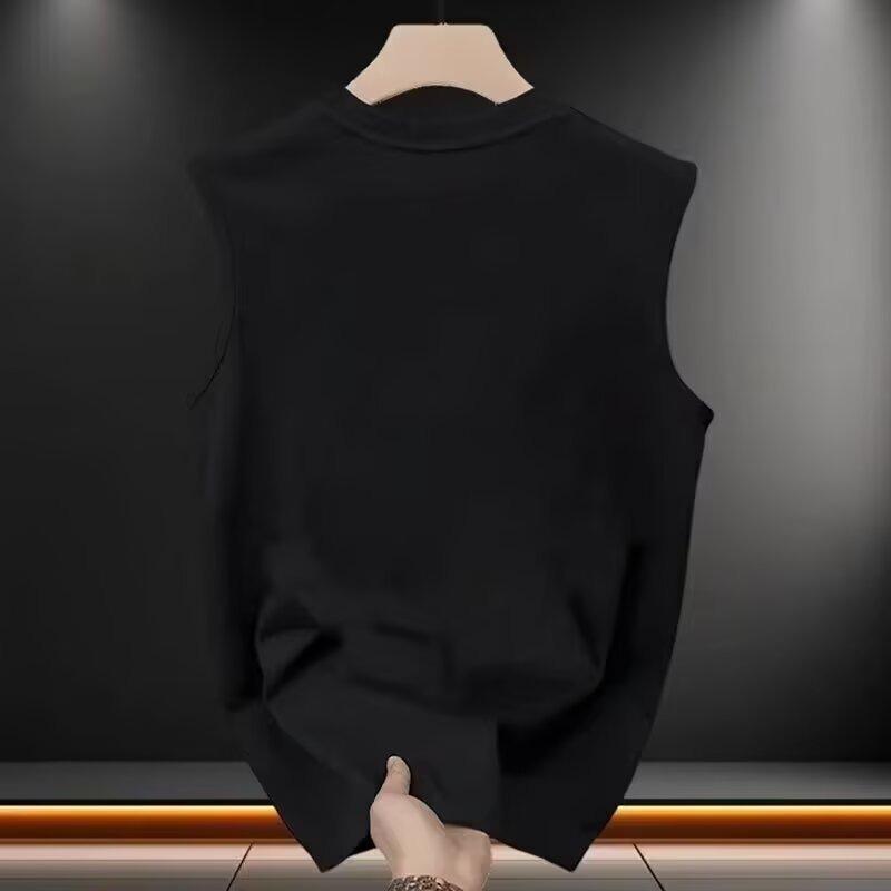 Мужская хлопковая майка без рукавов с круглым вырезом, с принтом птиц и цветов, повседневная, спортивная