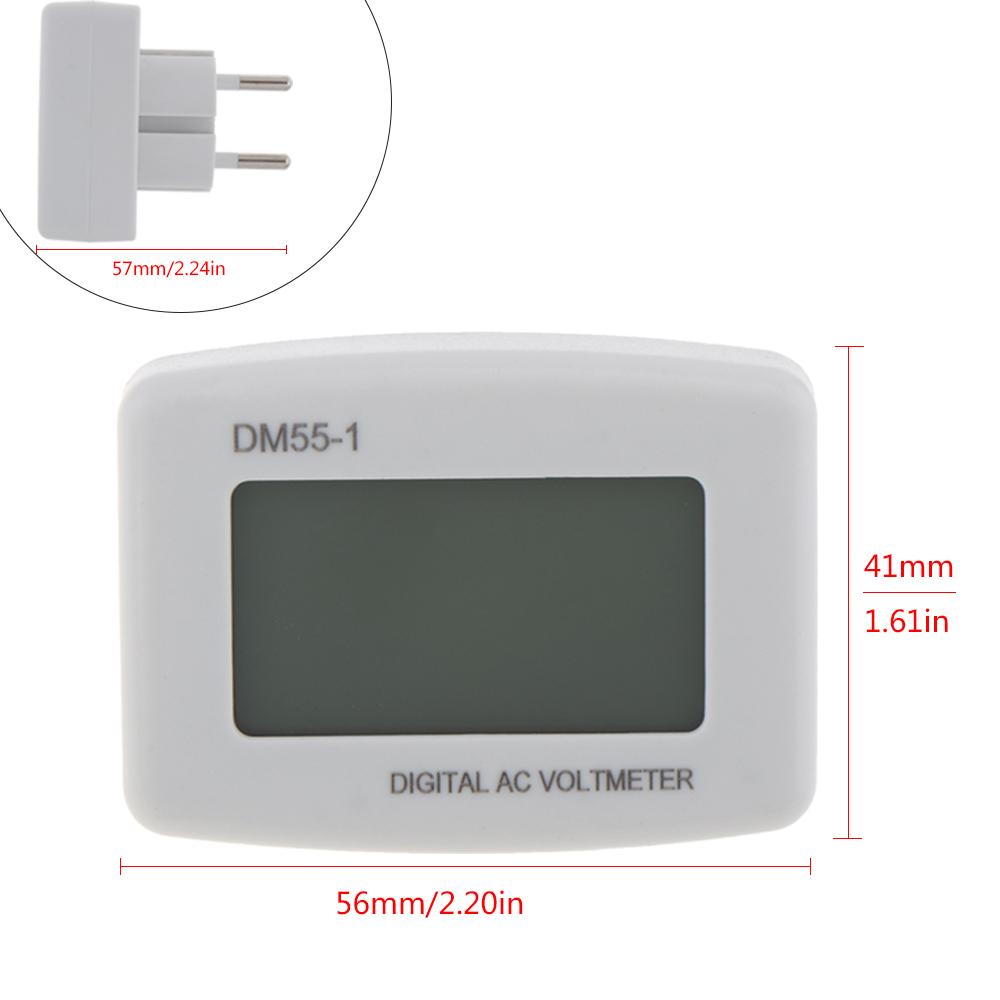 AC 80-300V Voltage Meter US/EU Plug Volt Meter LCD Digital Display Voltmeter Testers