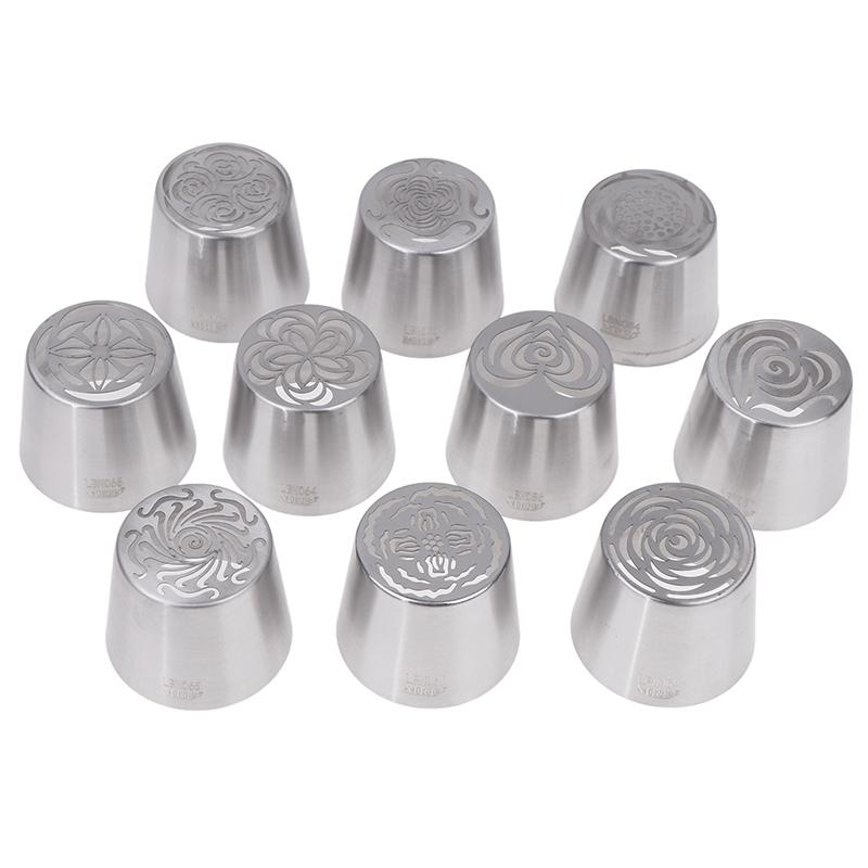 1Pc Stainless Steel Russian Piping Tips Cake Icing Frosting Nozzles Cream Tip For Cupcake Decoration Diy Kitchen Baking Tool