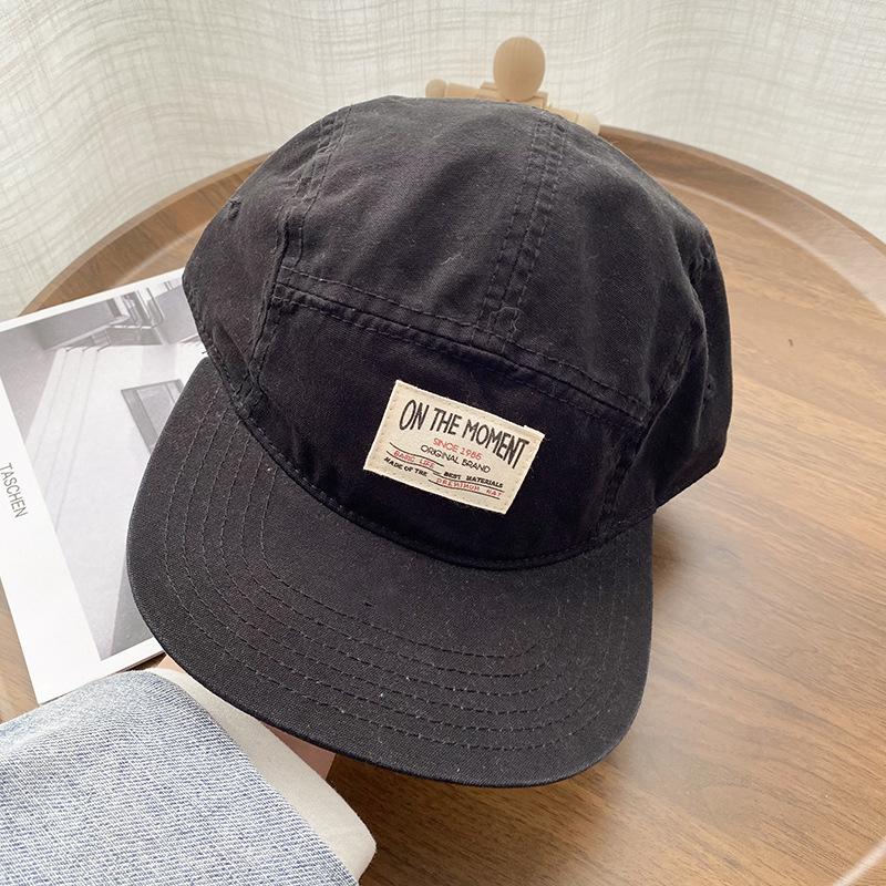 Мягкая кепка-snapback с плоским козырьком, японская, для мужчин и женщин, с коротким козырьком, хип-хоп, с козырьком, летняя, хлопковая, козырек от солнца, бейсболка