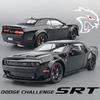 Симуляция 1:24 Dodge Challenger Hellcat Redeye Модель легкосплавного автомобиля Звук и свет Детская игрушка Подарок на день рождения Миниатюрный автомобиль