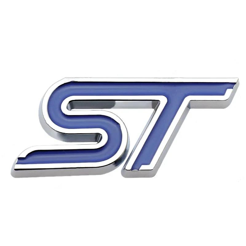 3D металлическая эмблема ST на переднюю решетку радиатора, наклейка на заднее крыло багажника автомобиля для Focus Mondeo Fiesta Edge Escort MK2 MK3 MK4 MK5 MK7