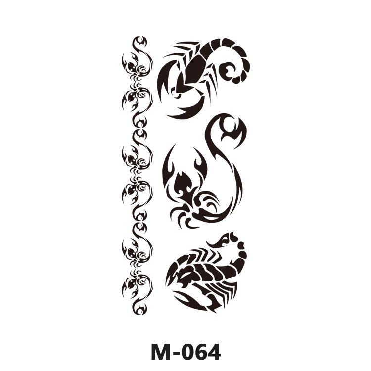 Customize Wolf Dragon Spider Scorpion Animal Temporary Tattoo Designs for Man