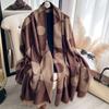 New Scarf Women's Spring and Autumn Fashion Five-pointed Star Imitation Cashmere Scarf Shawl Scarf