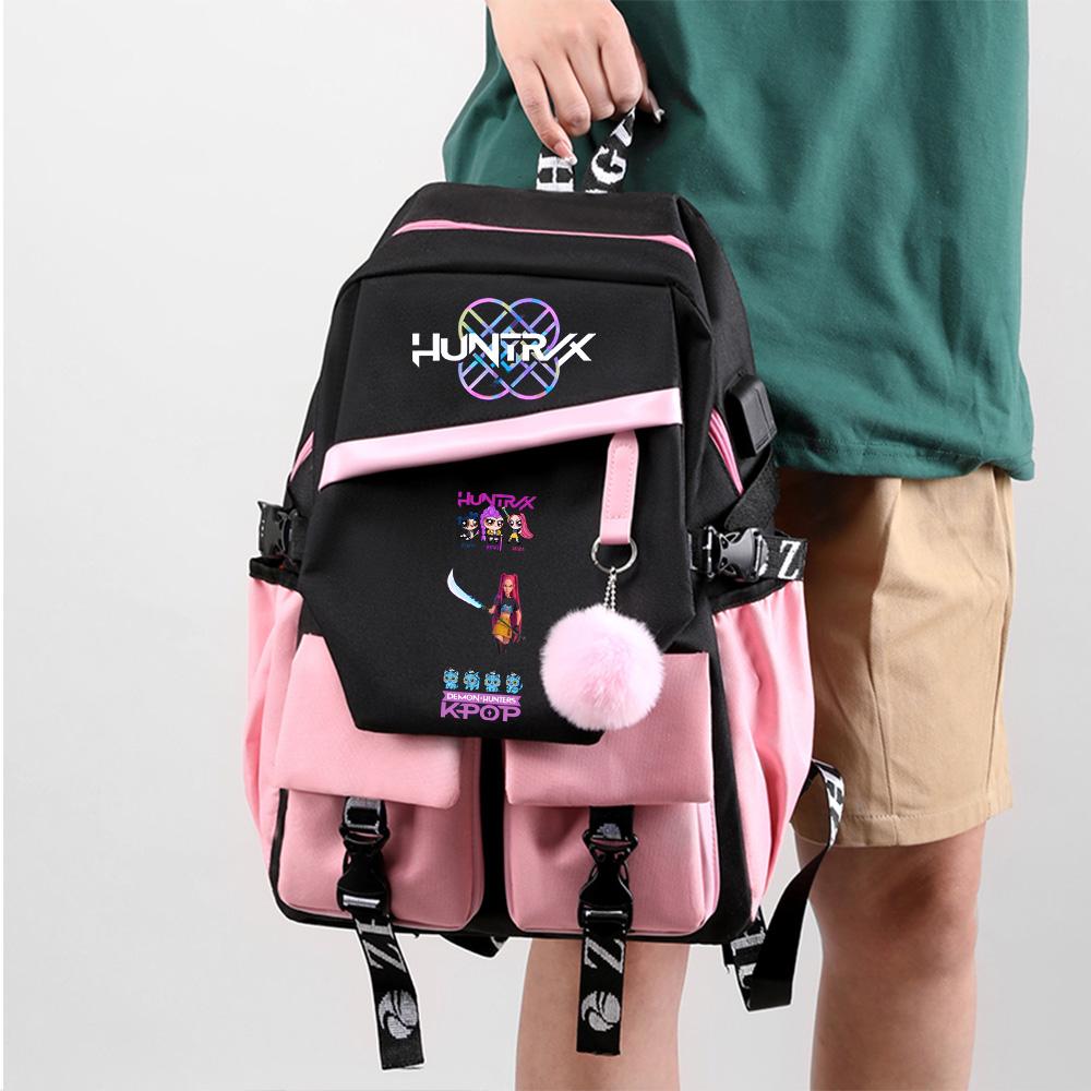 Anime Demon Hunters Printed Large Capacity Backpack for Teenger Student Girl Boy Schoolbag Bookbag Women Waterproof Travel Bag Gift