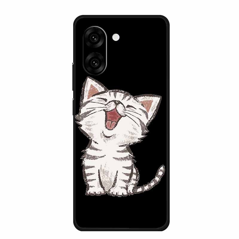Black Silicone Case For OnePlus Nord CE5 Case One Plus Nord CE 5 Cartoon Cat Soft Back Cover For OnePlus Ace 5 Racing Phone Case