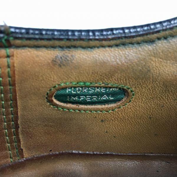 FLORSHEIM Imperial 80-е Kenmoor Wingtip Деловая обувь Черная размер 11D 28.5-29.5 Мужская(ИСПОЛЬЗОВАЛ)