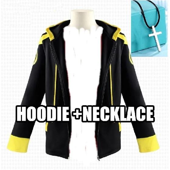 707 Cosplay Costume Mystic Messenger Saeyoung Choi Cosplay Zipper Jacket Luciel Seven Hoodies 707 T-shirt glasses necklace