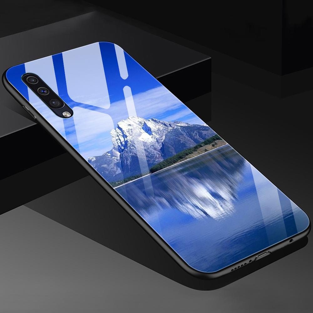 Чехол с морским пейзажем для Samsung Galaxy A52 A70 A71 A73 A53 A13 5g A03 A72 A22 A21s A03 Core A42, крышка из закаленного стекла