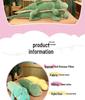 Soft Crocodile & Dinosaur Plush Body Pillow for Girls - Back Cushion & Leg-Clamping Sleeping Doll