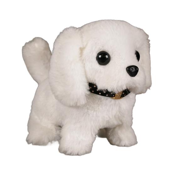 Детская электрическая плюшевая игрушка-собака, ходящая, лающая, виляющая хвостом, интерактивная игрушка-щенок, плюшевая игрушка, образовательная игрушка-симулятор животного для малышей, мальчиков и девочек