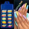 100Pcs Candy color Acrylic Beauty Tools False Nail Tips Full Cover Ballerina Fake Nails Manicure