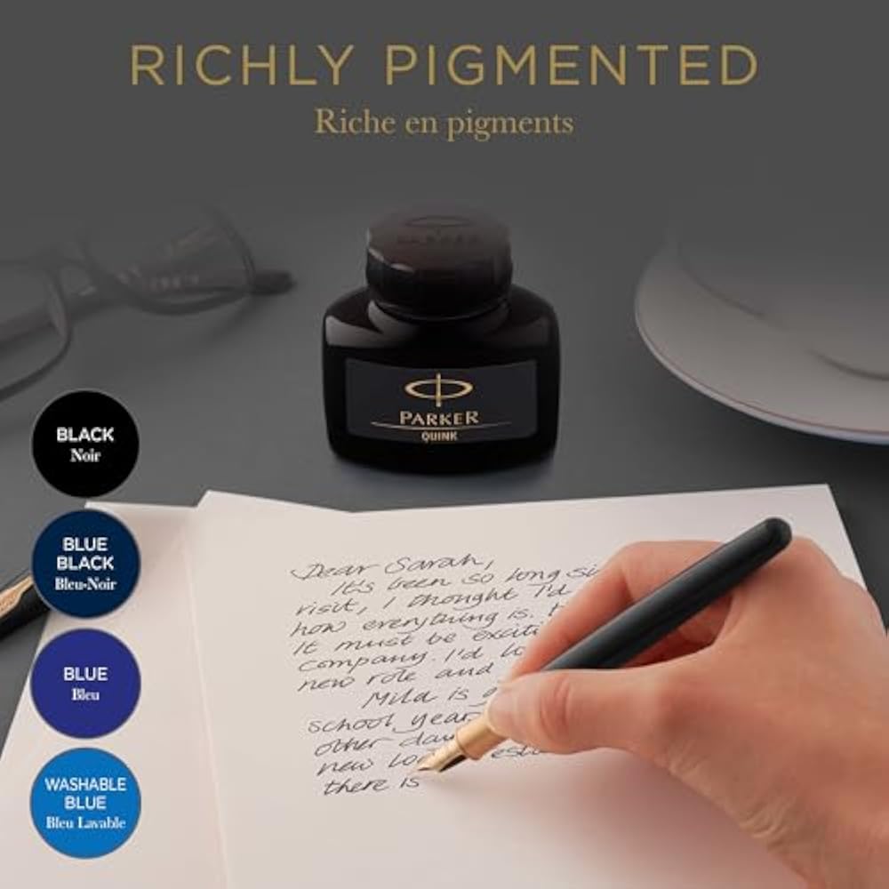 PARKER Parker Чернила для ручки Quink Черные S1162110 57мл Обычные Импортные
