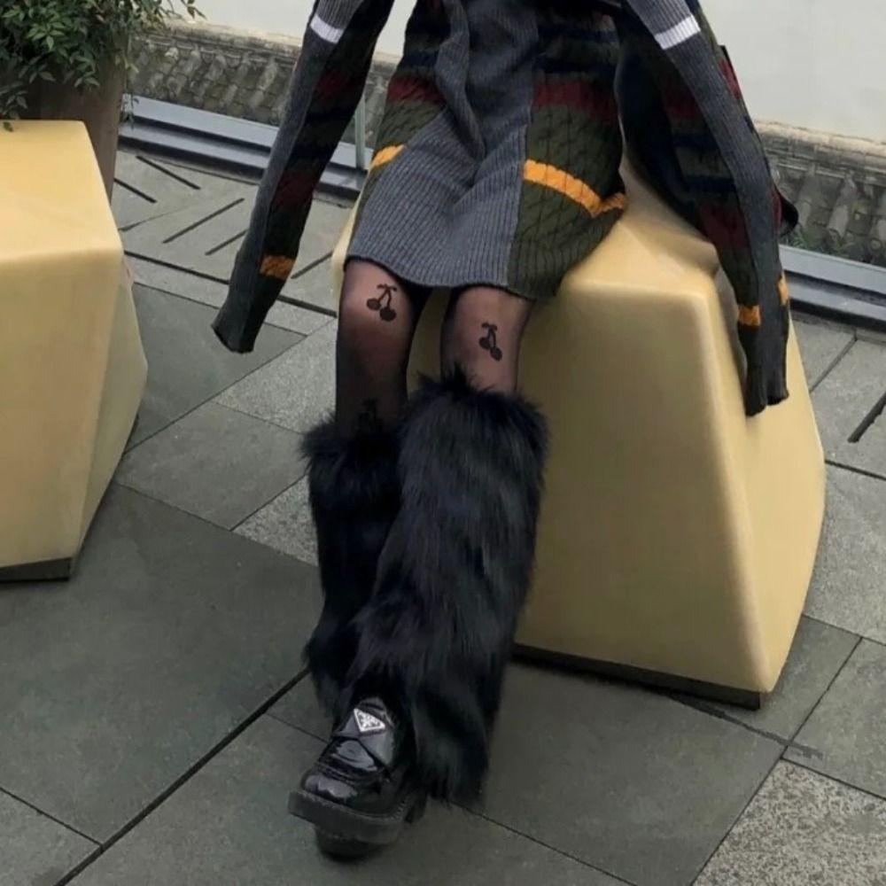 Сапоги Лолиты с бантом, утолщенные носки для девочек выше колена, белые длинные носки-трубы, пикантные для девочек