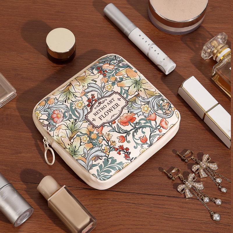 Сумка для гигиенических прокладок большой вместимости, портативный мини-органайзер для кабелей, многоцелевая косметичка для женщин и девушек, кошелек для монет
