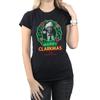 National LampoonÂ´s Christmas Vacation Womens/Ladies Greyscale Clarkmas Cotton T-Shirt