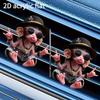 Плоские 2D, набор из 2 штук, милые клипсы-освежители в вентиляционное отверстие автомобиля в стиле хип-хоп, акриловый аромадиффузор с прокладкой, стильный интерьер автомобиля, аромат не входит в комплект
