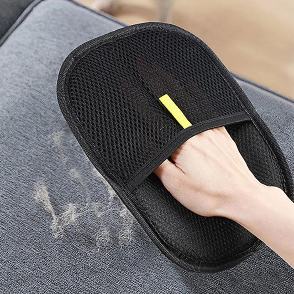 Перчатки для щетки для домашних животных Двусторонние перчатки для удаления шерсти домашних животных Перчатки для удаления шерсти домашних животных Для эффективного удаления шерсти и снижения статического электричества Удаляет катышки домашних животных