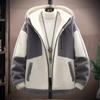 Lamb Fleece Coat Men's Loose Cotton Thick Men's Quilted Coat Plus Size