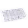 240/504 Pcs DIY Pedicure Patches Square Toe Nail Tip Press On Full Cover False Toenail Extension Kit Clear Matte Fake Nails
