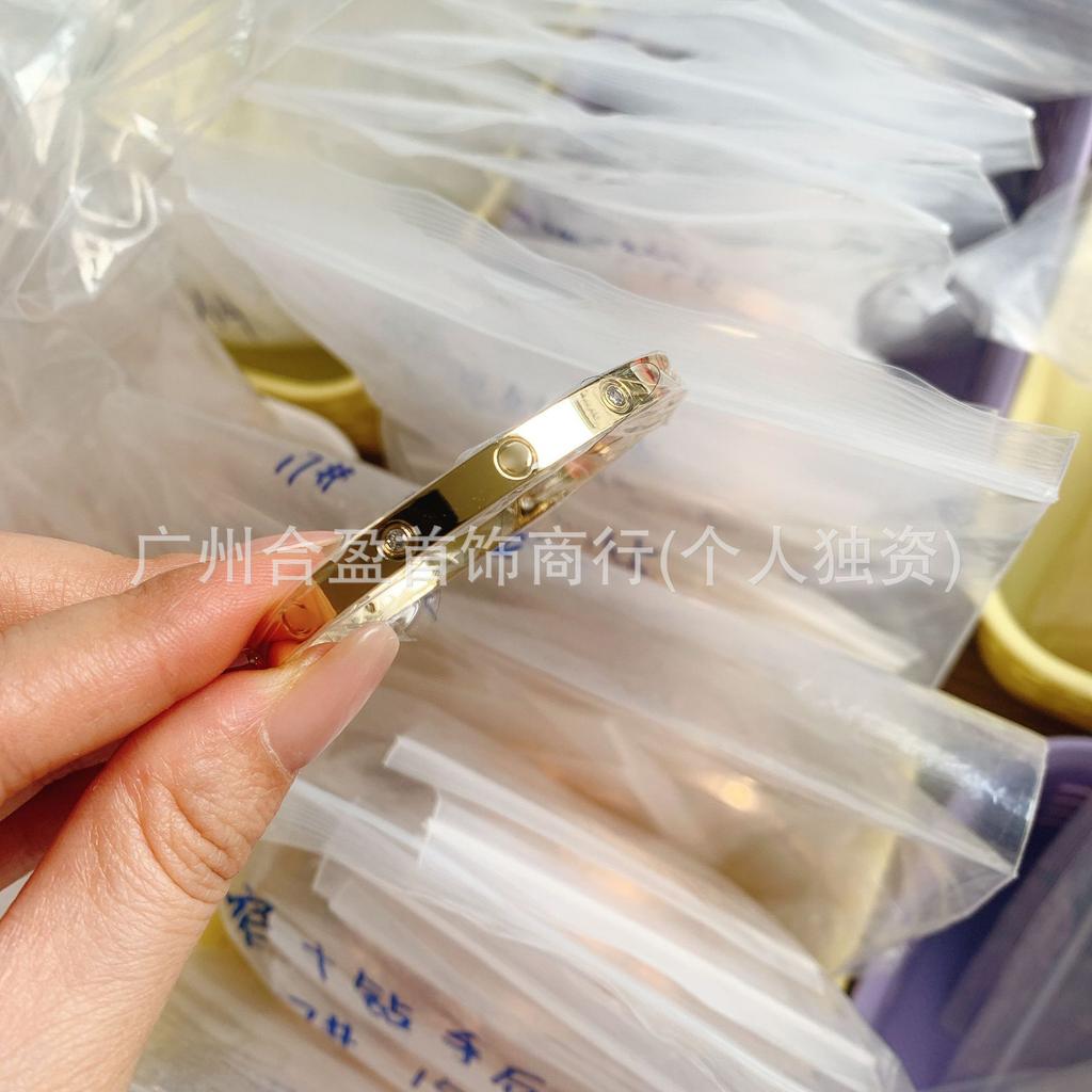 V Gold CNC Высокая Версия Браслет Любовь Узкая Средняя Широкая Версия Новый Женский Толстый Покрытый 18K Розовым Золотом Браслет для Пары