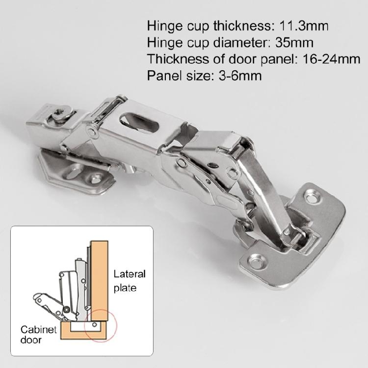Петля с широким углом открывания 165° с механизмом плавного закрывания Простые петли для простой интеграции в шкаф