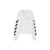Off-White Drag Helvetica Over Hoodie White/Black Men Tops OMBB037C99FLE0010110