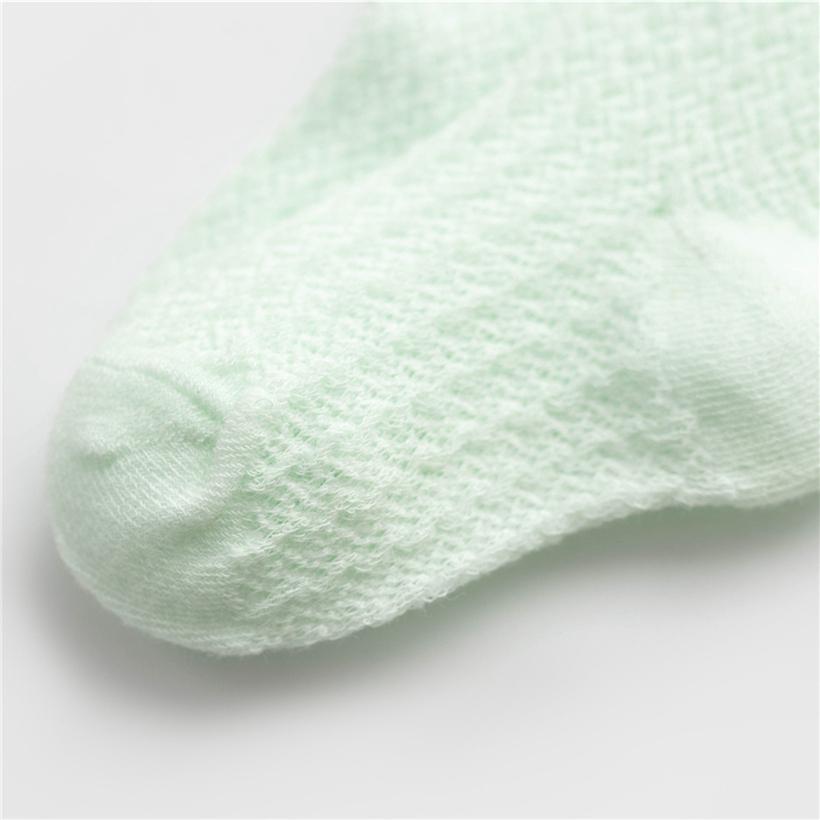 Однотонные гольфы принцессы для девочек, детские удобные дышащие сетчатые гольфы с бантом и бантом для детей 0-3 лет, длинные чулки