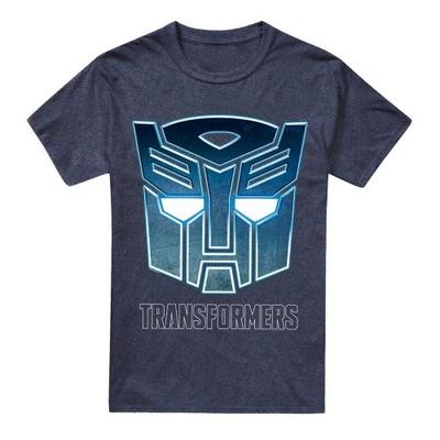 Transformers Унисекс Взрослая Футболка с Логотипом Икона Автобота из Стали Поколений