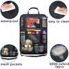 Aokdom 2PCS Car Seat Back Organizer,Extra Large Capacity Car Seat Organizer With 6 Mesh Pocket,2 Cup Holder & 4 Storage Bag,Road Trip Essentials For