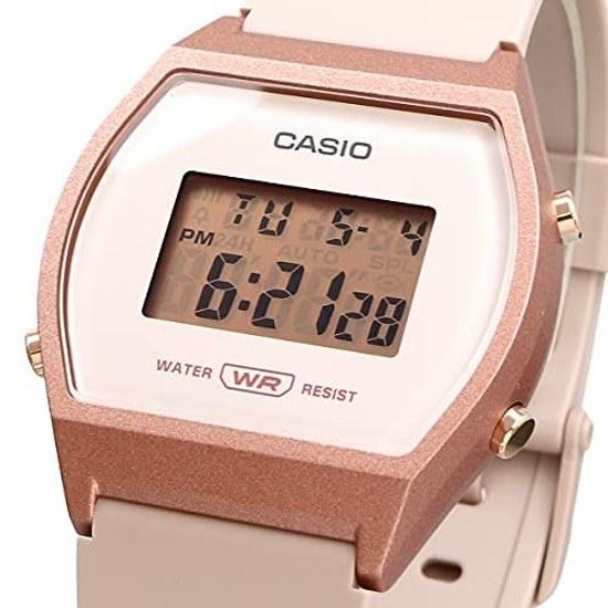 CASIO Standard Digital Ladies Girls Wristwatch LW-204-4A Without Gift Box Pink Beige Rose Gold Overseas Model