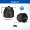 50 шт. Черные нейлоновые колпачки на шестигранную головку болта, пылезащитные, купольные крышки M4-M12