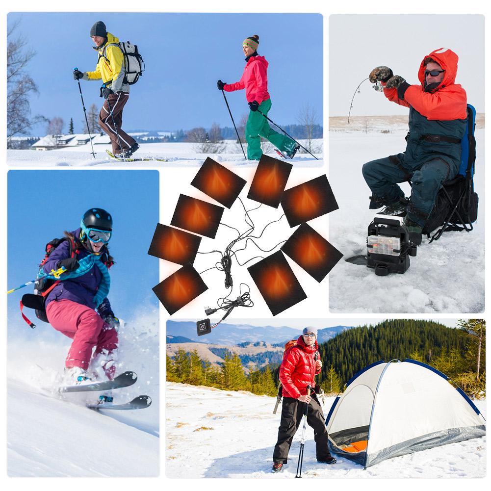 3 уровня электрический тканевый обогреватель USB грелки уличные теплые зимние обогреватели жилеты обогреватели для самостоятельного изготовления одежды с подогревом