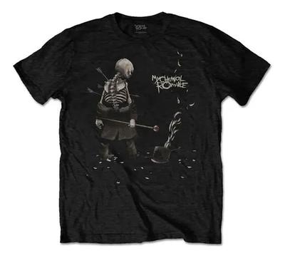 Unisex Shirt Cotton Oversize Large Size Deshilachada De My Chemical Romance, Negra, Nueva