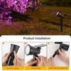 Solar Spotlight Outdoor Garden Lawn Light Waterproof Floor Insert Light Courtyard Decoration Landscape Atmosphere Tree Light