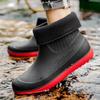 Rain Shoes Men's Shoes Short Tube Outer Wear Fashion Casual Water Shoes Student Men's Soil Rain Boots Water Boots Non-slip Waterproof Wear-resistan